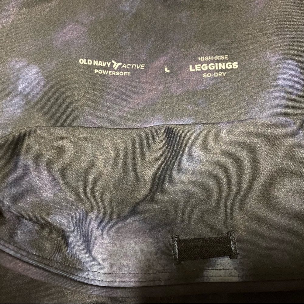 Old Navy Women’s High-Waisted PowerSoft Side-Pocket 7/8 Run Leggings Size L Gym - Picture 5 of 15